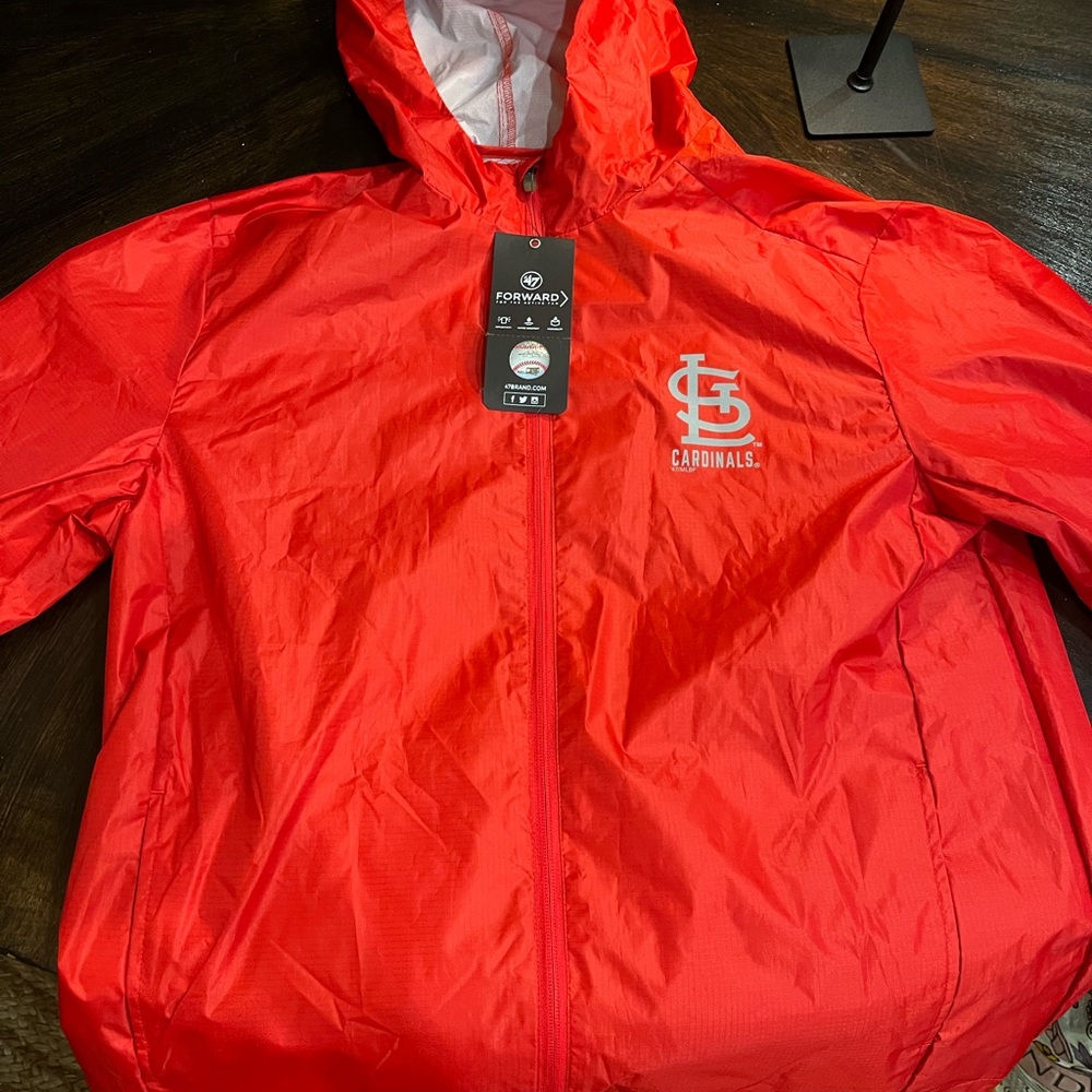 Cardinals Womens Red Raincoat